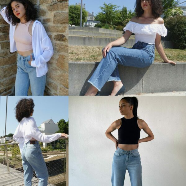 hauts avec un jean flare