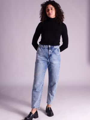 jean mom taille haute